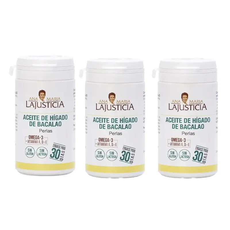 Ana Maria Lajusticia Cod Liver Oil, 3X90 Pearls, 3X90 Pearls