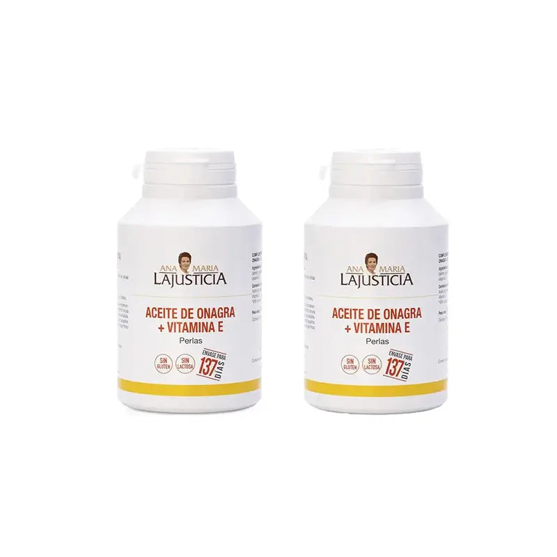 Ana Maria Lajusticia Evening Primrose Oil + Vitamin E , 2X275 Pearls