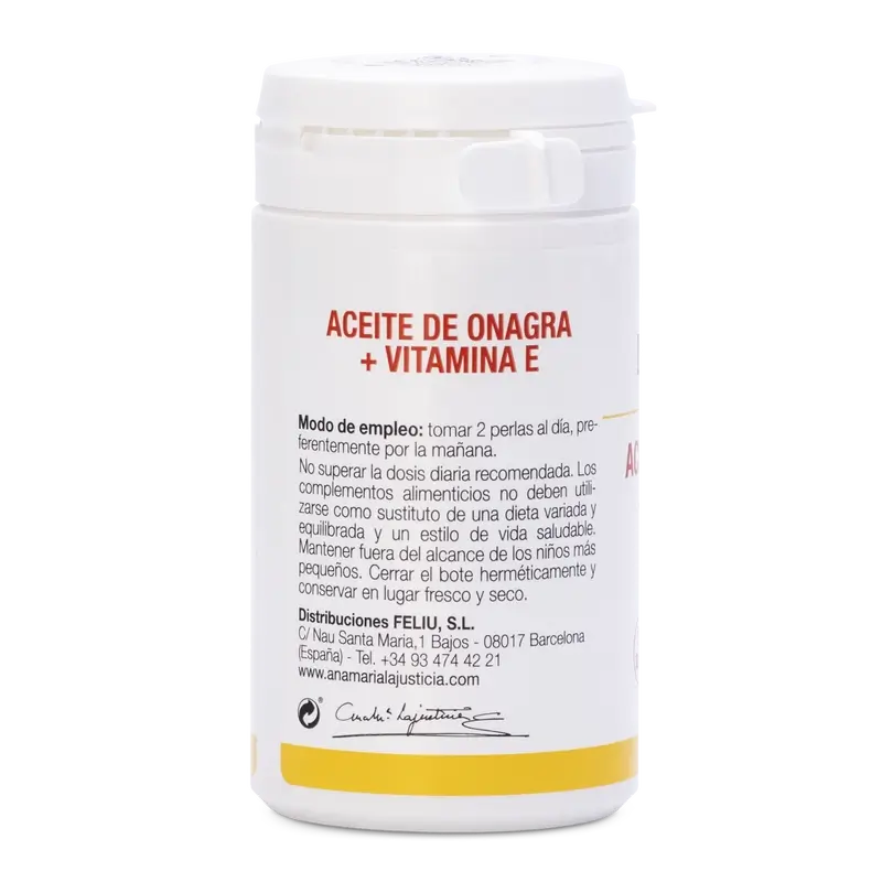 Ana Maria Lajusticia Huile d'Onagre + Vitamine E, 80 perles