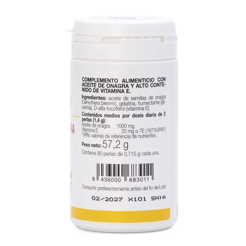 Ana Maria Lajusticia Huile d'Onagre + Vitamine E, 80 perles