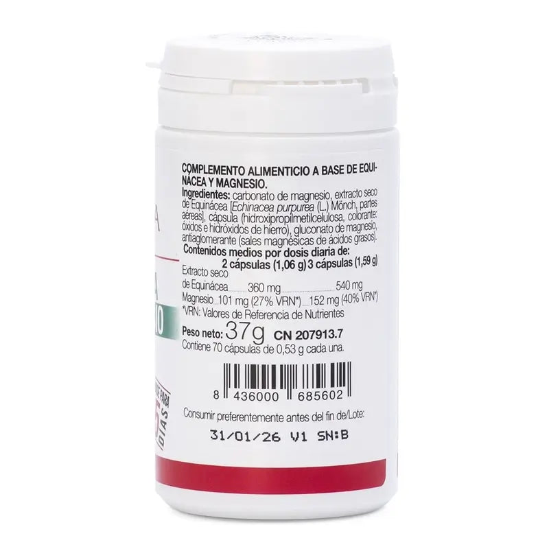 Ana Maria Lajusticia Echinacea avec Magnésium, 70 gélules