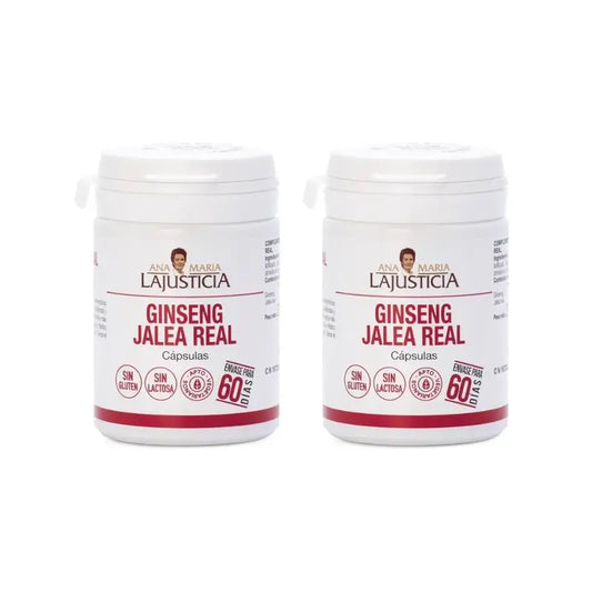 Ana Maria Lajusticia Ginseng With Royal Jelly , 2X60 Capsules