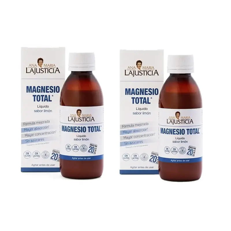 Ana Maria Lajusticia Magnesio Total Lemon Flavour Liquid , 2X200 Ml