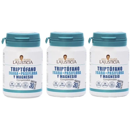 Ana Maria Lajusticia Tryptophan With Gaba + Plasifora And Magnesium , 3X60 Tablets
