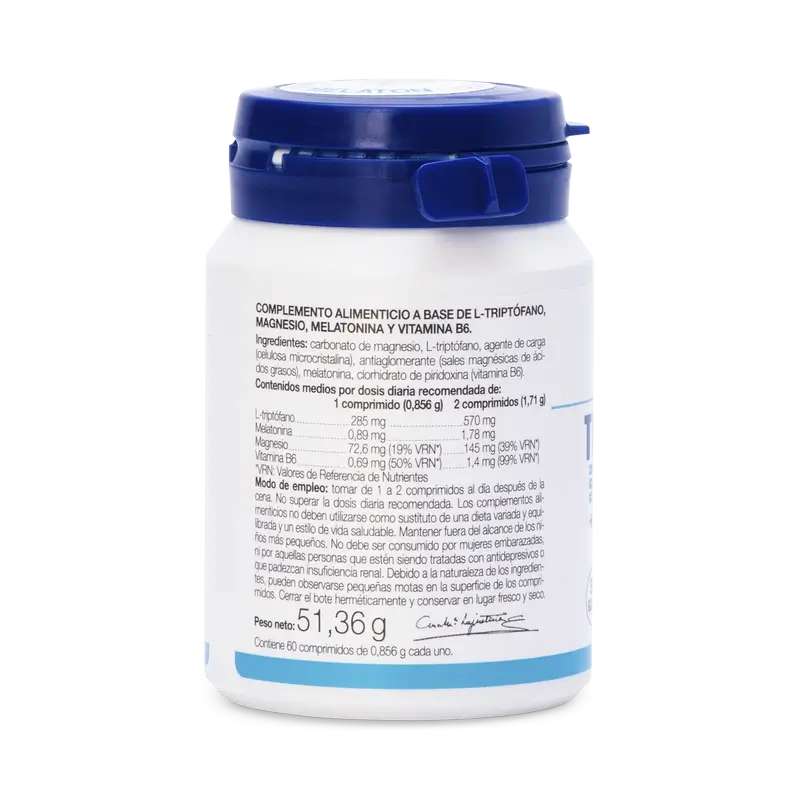 Ana Maria Lajusticia Tryptophane avec Mélatonine + Magnésium et Vitamine B6, 60 comprimés