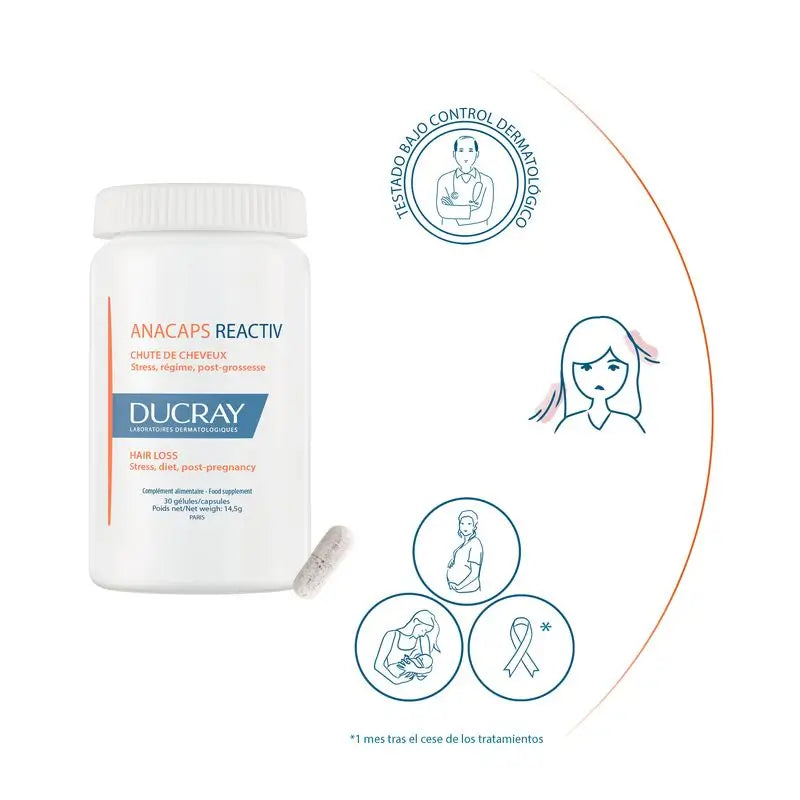 Ducray Anacaps Reactiv 30 gélules