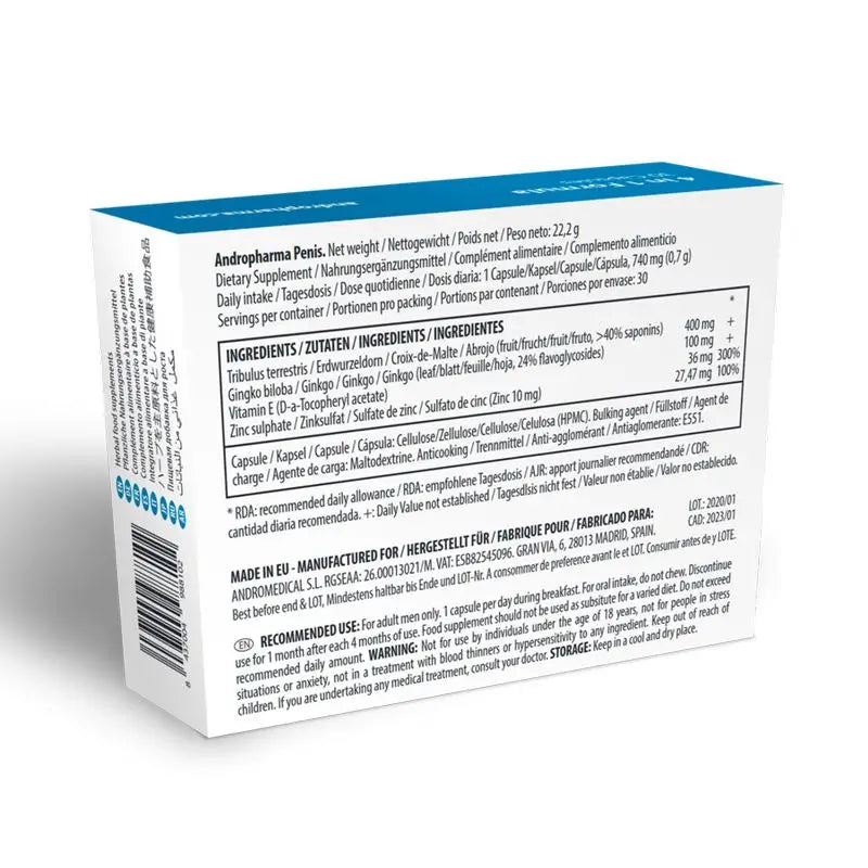 Andro Medical Supplément d'agrandissement du pénis