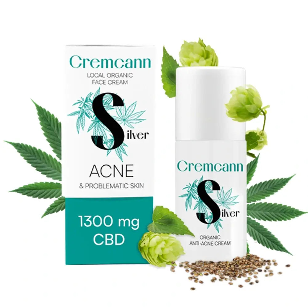 Annabis Cremcann Silver Anti Acne Treatment Cream 1300Mg Of Cbd In 30Ml