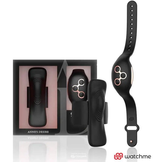 Anne'S Desire Pleasure Pantyhose Watchme Black/Gold Technology