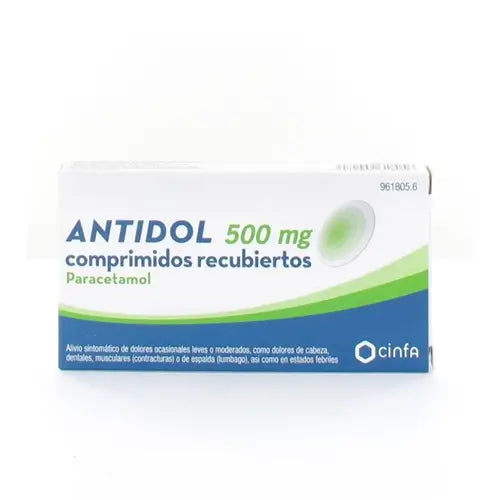 Antidol 500 mg 20 Comprimés pelliculés