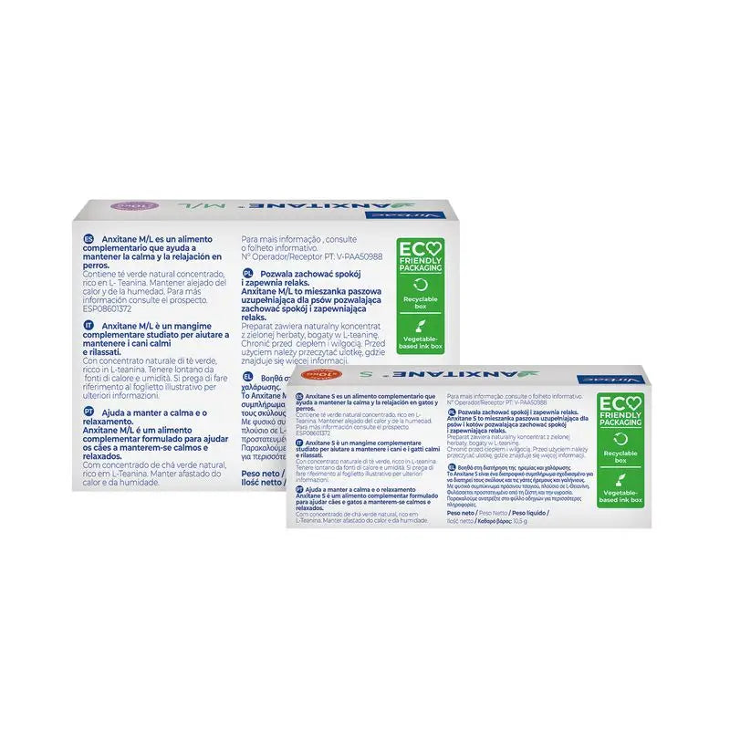 Virbac Anxitane M/L, 30 comprimés relaxants pour chiens +10Kg