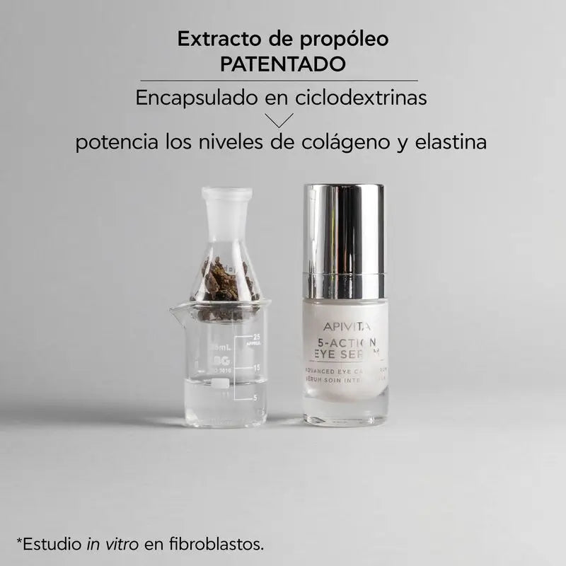 APIVITA Sérum 5 actions pour les yeux au lys blanc 15 ml