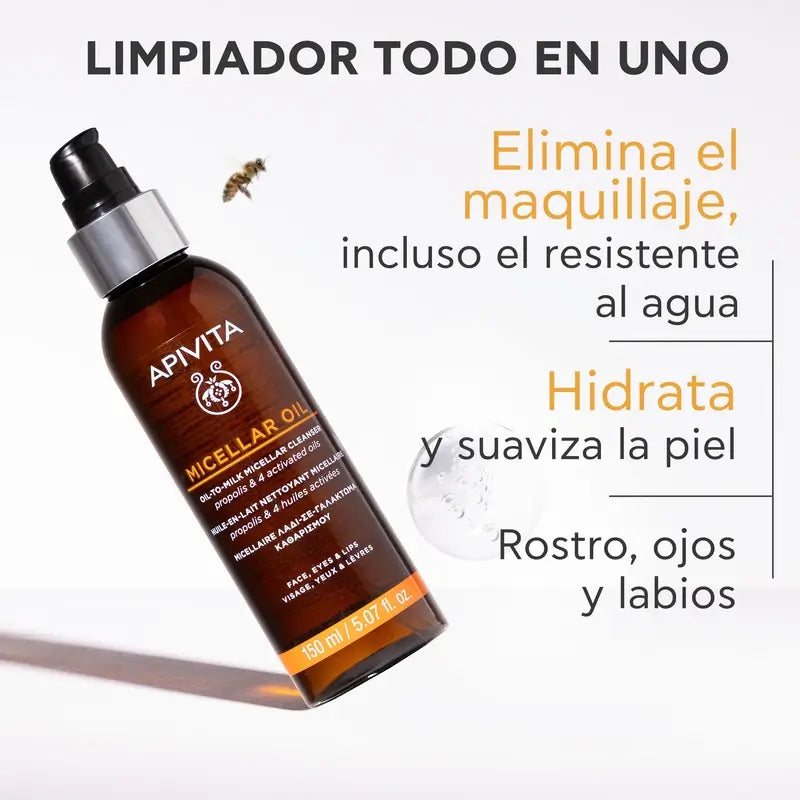 Apivita Huile nettoyante micellaire, 150 ml