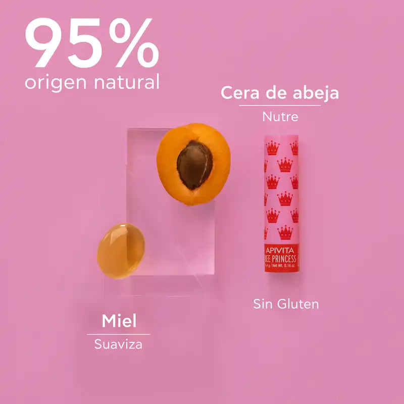 APIVITA Baume à lèvres Bee Princess à l'abricot 4,4 g