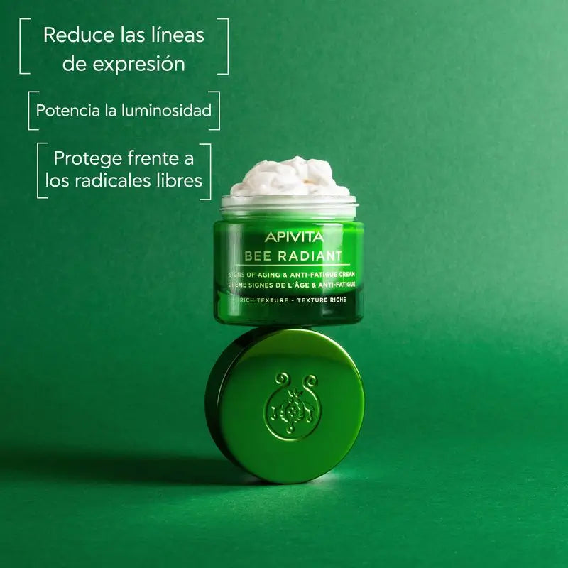APIVITA Crème anti-âge et anti-fatigue radieuse à la pivoine blanche et à la propolis brevetée