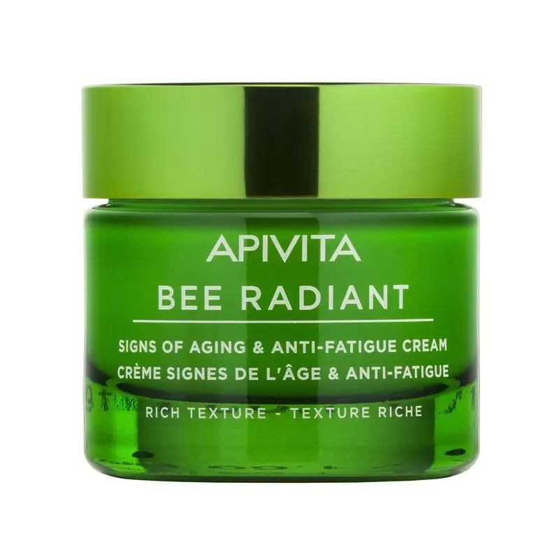 APIVITA Bee Radiant Age-Reducing and Anti-Fatigue Cream with White Peony and Patented Propolis