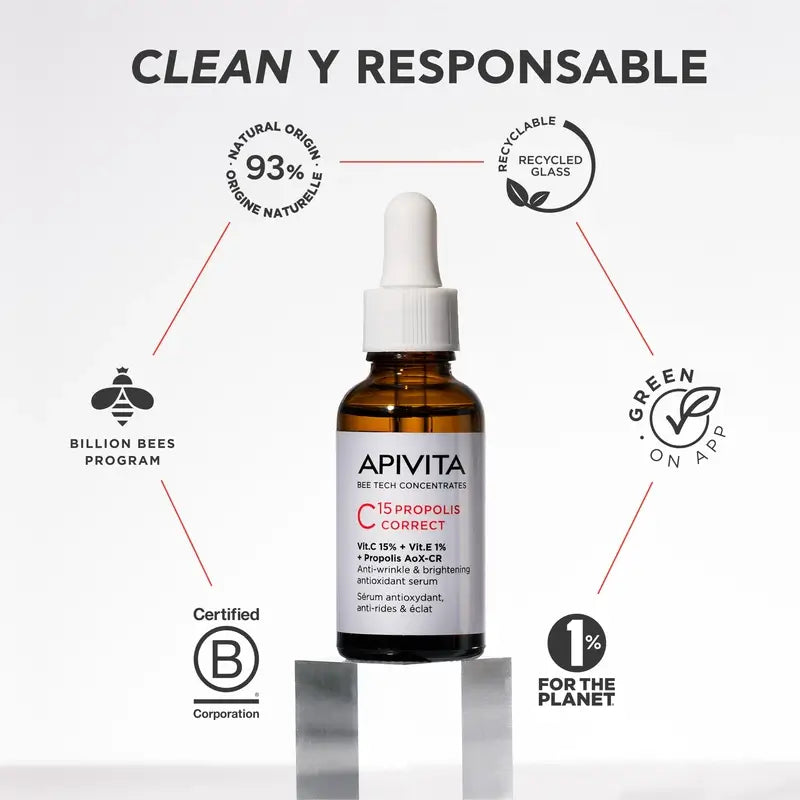 Apivita C15 Propolis Correct Sérum correcteur, 30 ml