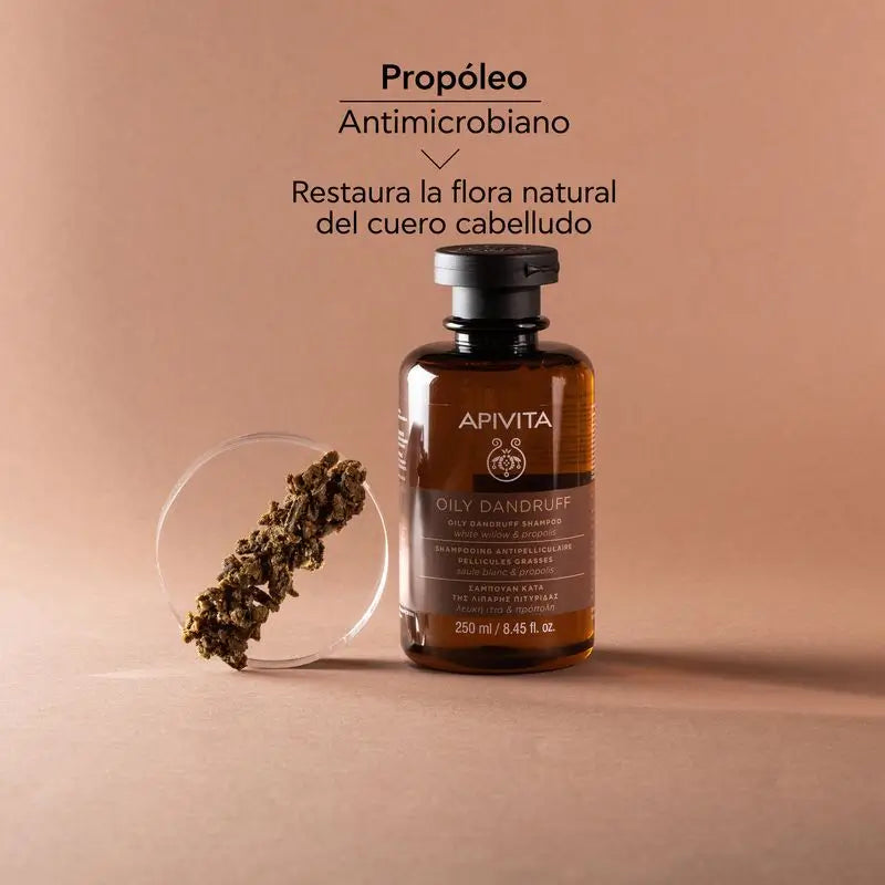 APIVITA Shampooing antipelliculaire gras au saule blanc et à la propolis 250 ml