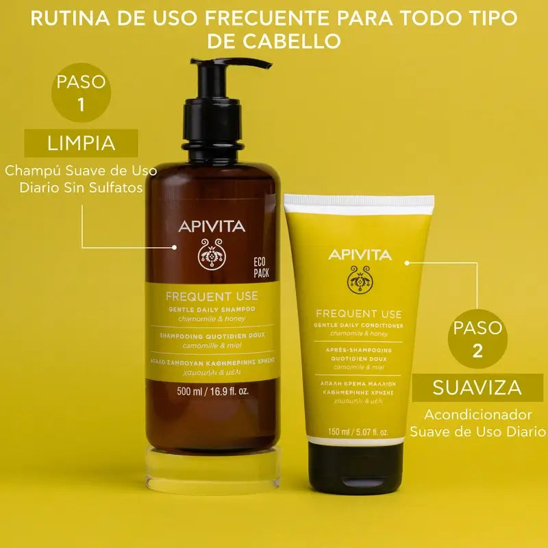 APIVITA Shampooing doux quotidien, 500 ml