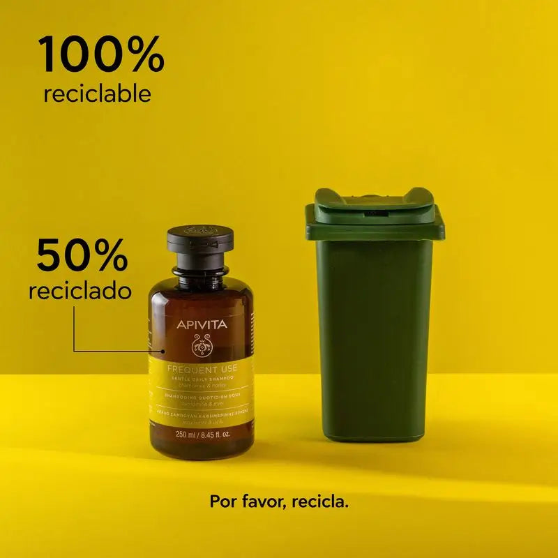 APIVITA Shampooing doux quotidien à la camomille et au miel 250 ml