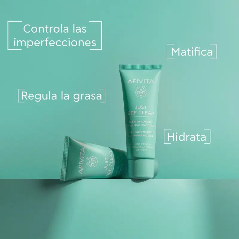 Apivita Just Bee Clear Mattifying Anti-Perfection Cream, 40 ml