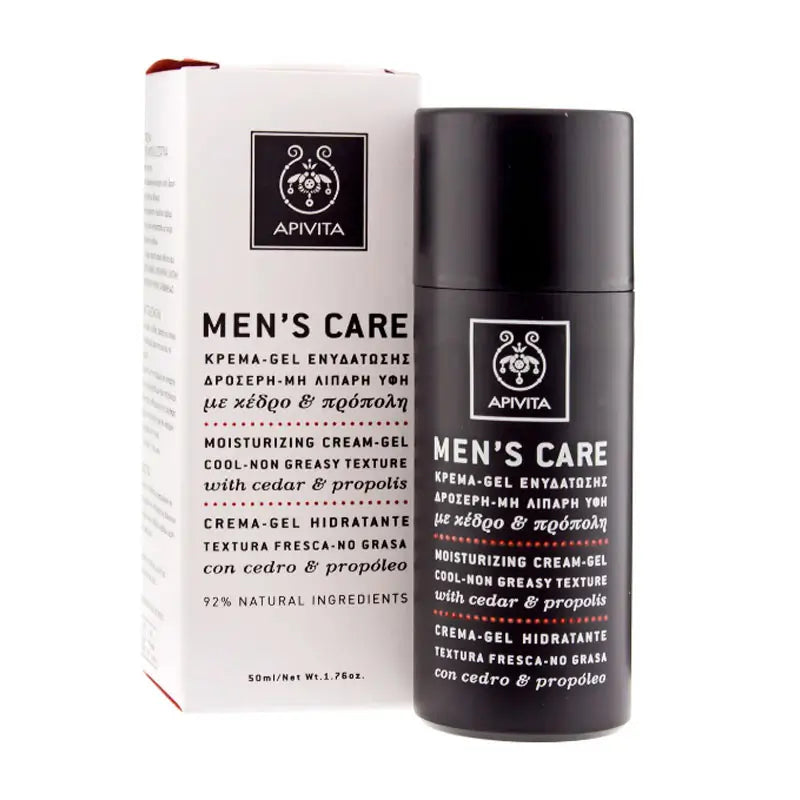 APIVITA Moisturising Cream-Gel/ Fresh Texture - Non-Greasy with Cedar & Propolis