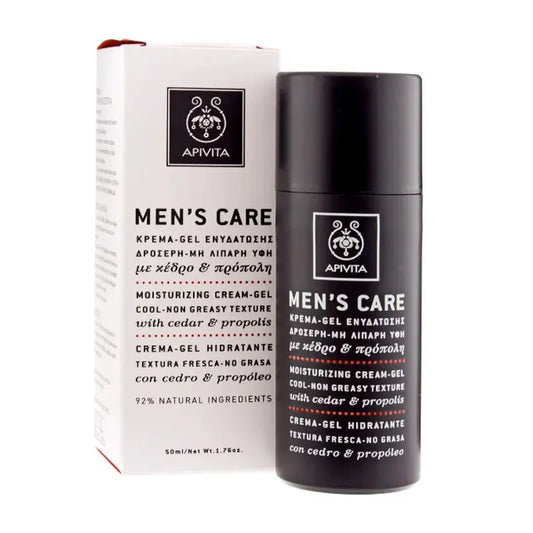 APIVITA Moisturising Cream-Gel/ Fresh Texture - Non-Greasy with Cedar & Propolis