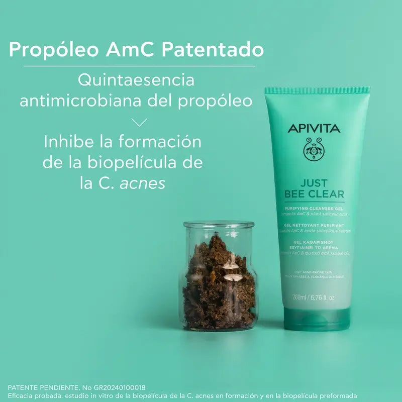 Apivita Just Bee Clear Gel nettoyant purifiant, 200 ml