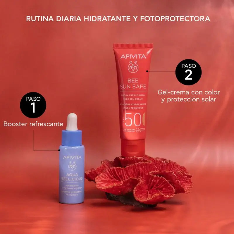 APIVITA Hydra Fresh Gel-Cream SPF 50 with Colour 50 ml