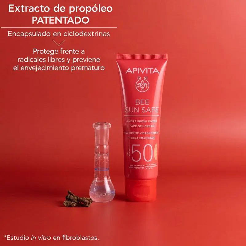 APIVITA Hydra Fresh Gel-Cream SPF 50 with Colour 50 ml