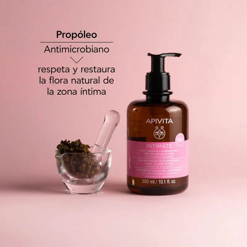Apivita Intimate Daily Gentle Cleansing Gel With Chamomile And Propolis , 300 ml