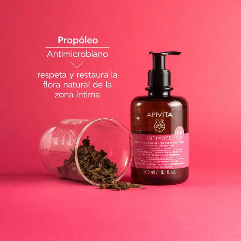 Apivita Intimate Lady Gel nettoyant doux à l'aloès et à la propolis, 300 ml