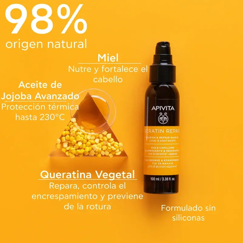 Apivita Keratin Repair Hair Oil