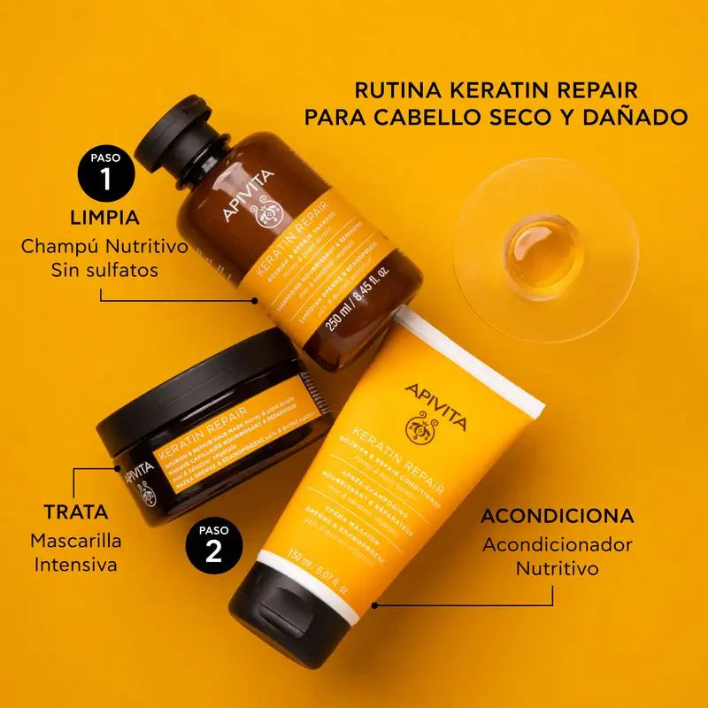 Apivita Keratin Repair Deeply Nourishing & Reconstructing Conditioner, 150 ml