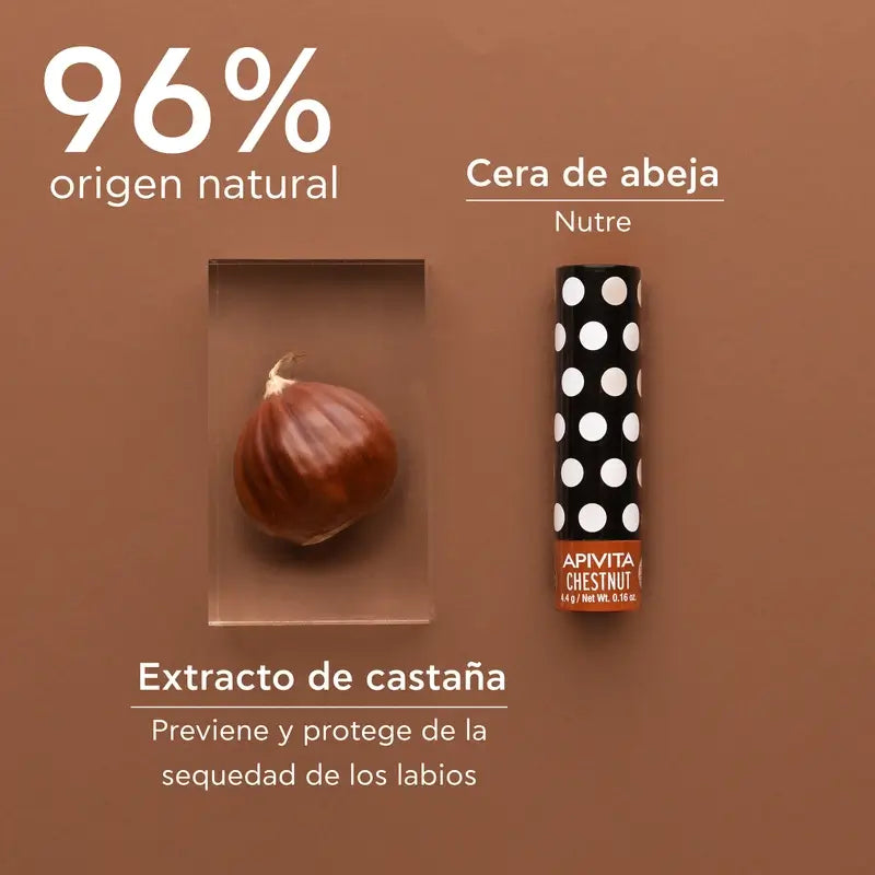 APIVITA Baume à lèvres coloré à la châtaigne 4.4g