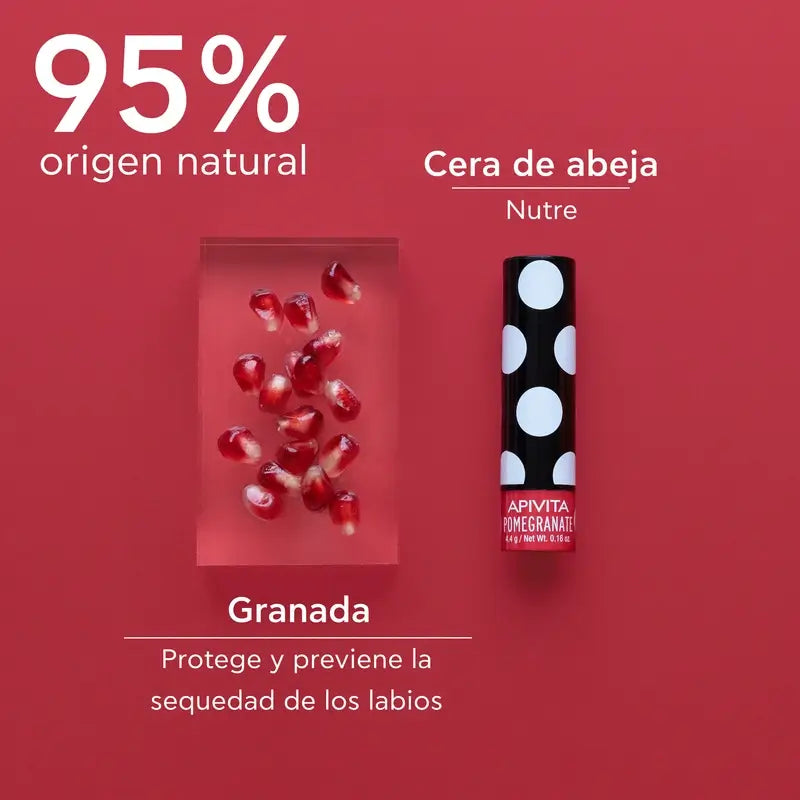 APIVITA Baume à lèvres couleur grenade 4,4 g