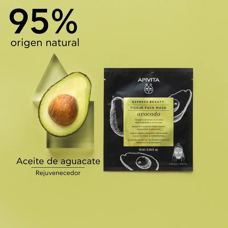 APIVITA Express Beauty Masque Hydratant Apaisant à l'Avocat