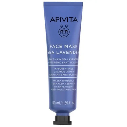 Apivita Moisturising Anti-Pollution Face Mask With Sea Lavender , 50 ml