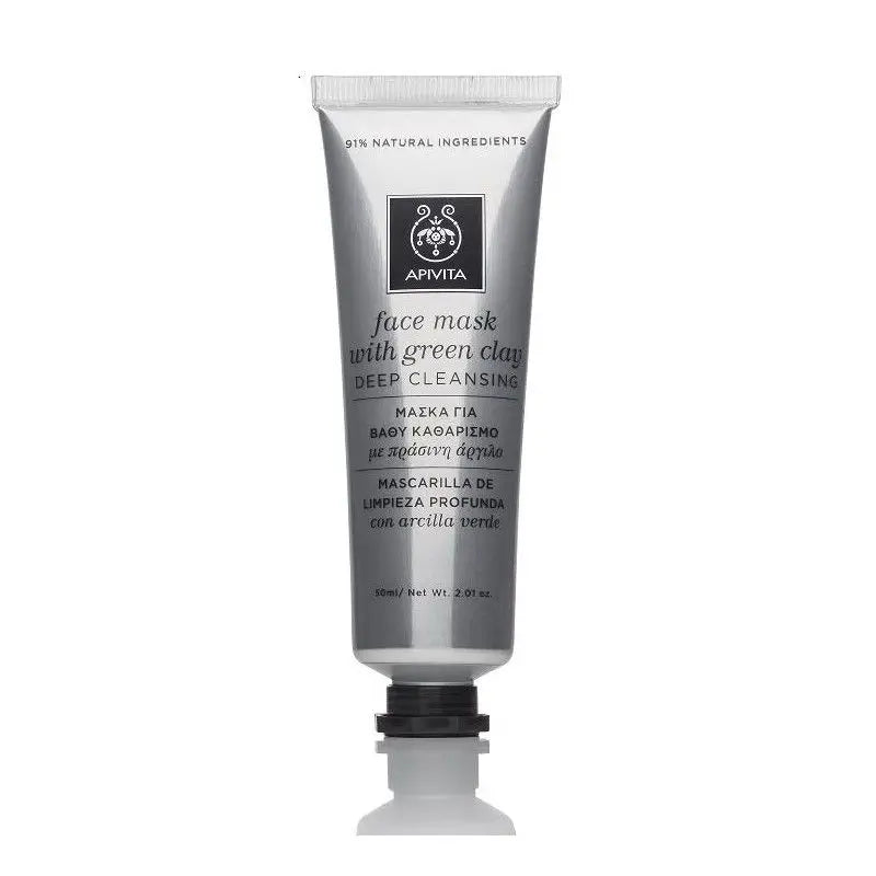 Apivita Deep Cleansing Face Mask With Green Clay , 50 ml