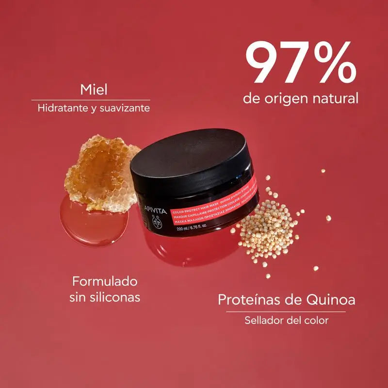 Apivita Colour Sealing Mask With Quinoa & Honey , 200 ml