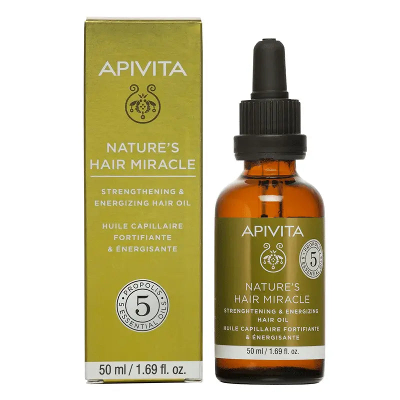 APIVITA Fortifying and Energising Scalp Oil with Propolis and 5 Essential Oils 50 ml