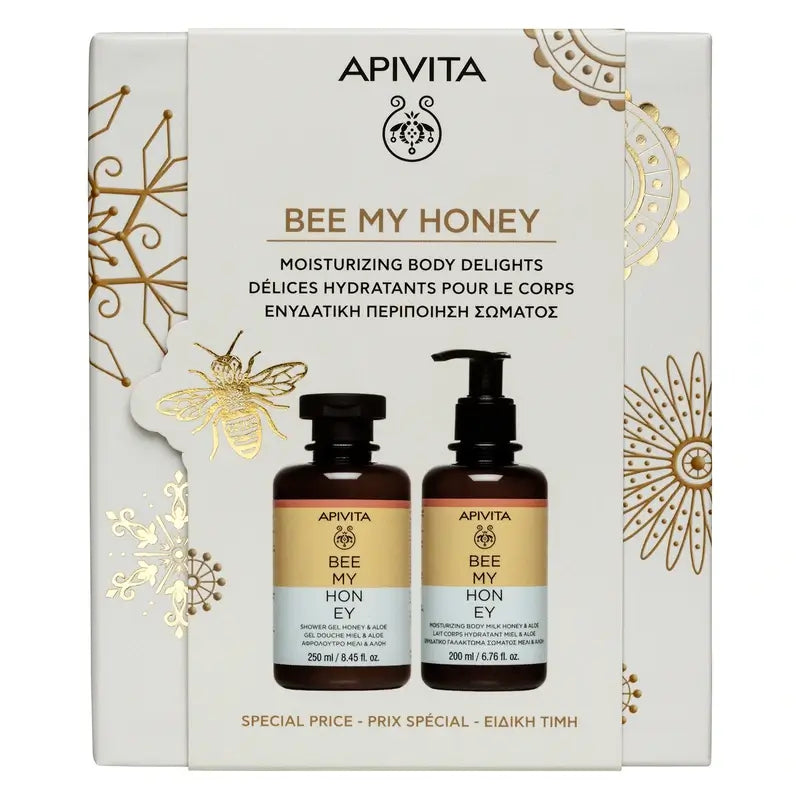 Apivita Promo Bee My Honey Gel de bain, 250Ml + Body Milk 200Ml