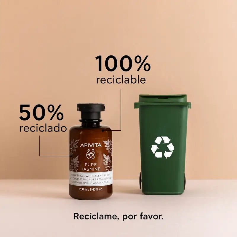APIVITA Gel de bain au jasmin pur 250 ml
