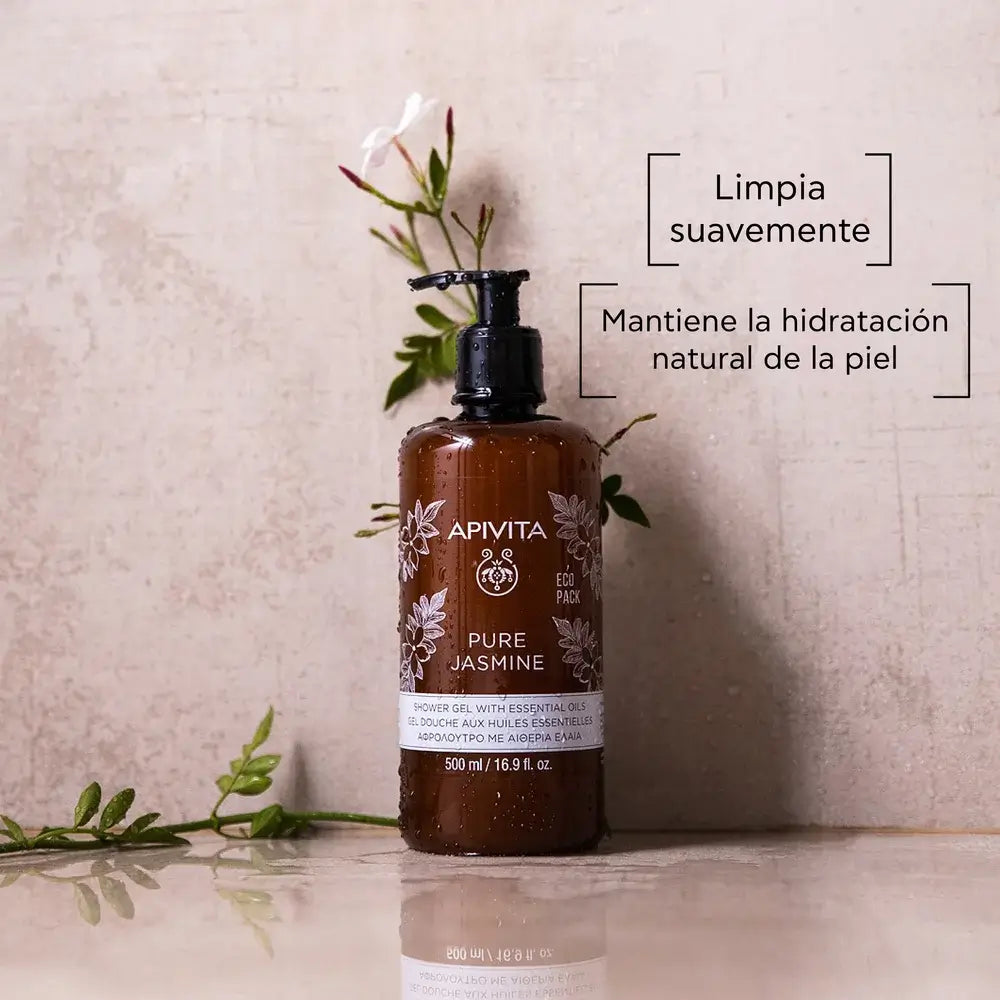 APIVITA Gel de bain au jasmin pur aux huiles essentielles 500 ml