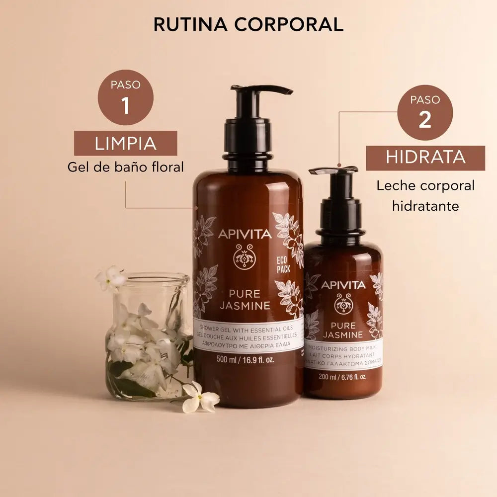 APIVITA Gel de bain au jasmin pur aux huiles essentielles 500 ml