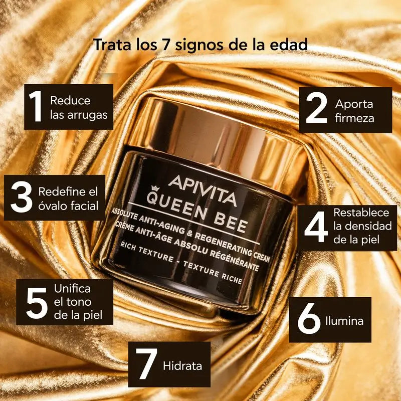 APIVITA Queen Bee Crème régénérante anti-âge absolue texture riche 50 ml