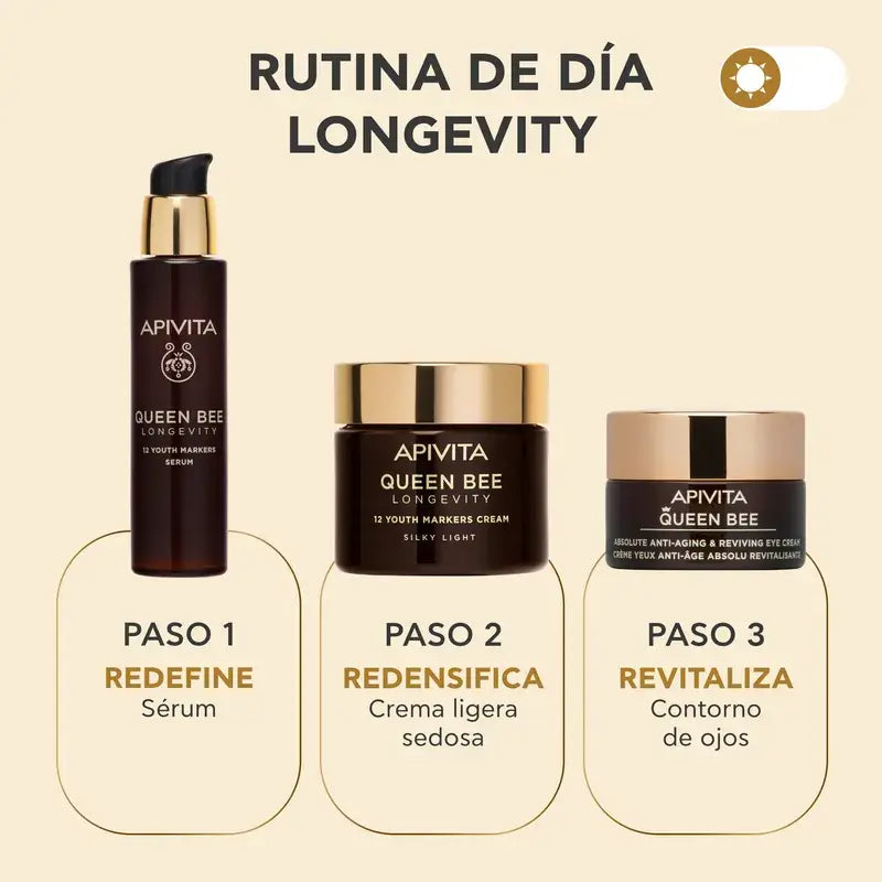 Apivita Queen Bee Longevity Light Cream 12 Youth Markers, 50 ml