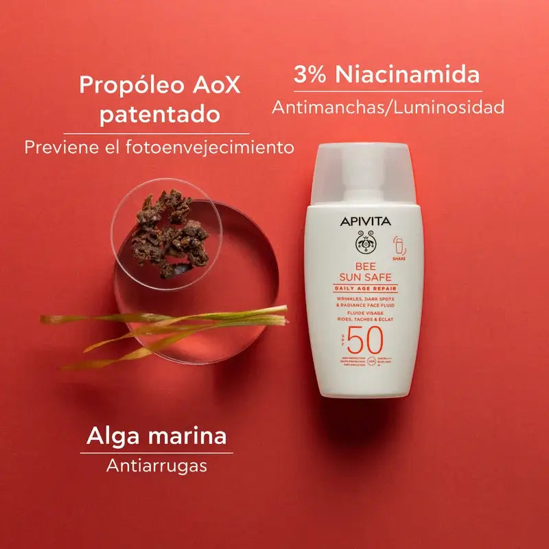 Apivita Daily Anti-Ageing Repair Daily Face Fluid Spf50, 50 Ml