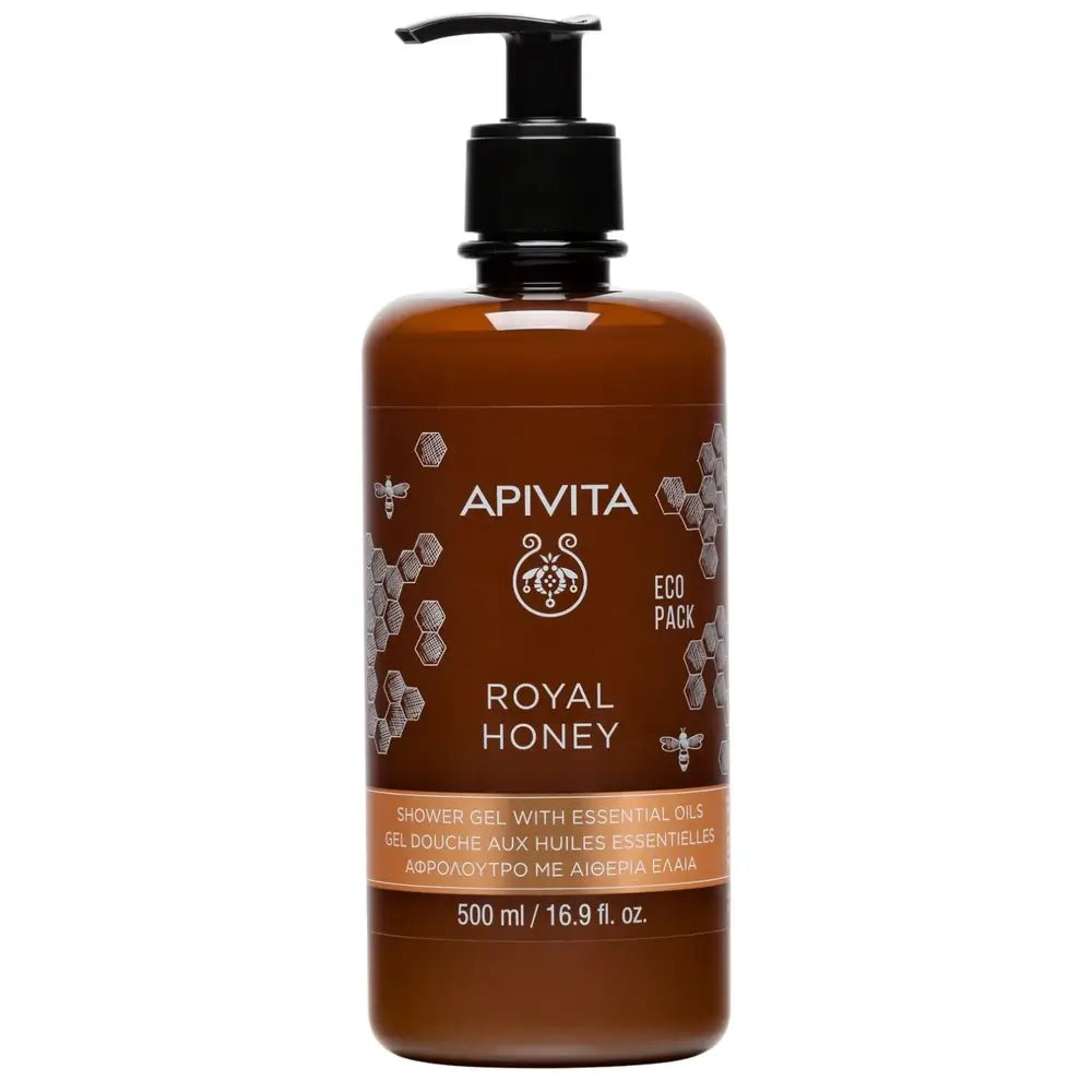 APIVITA Royal Honey Creamy Shower Gel with Essential Oils, 500 ml