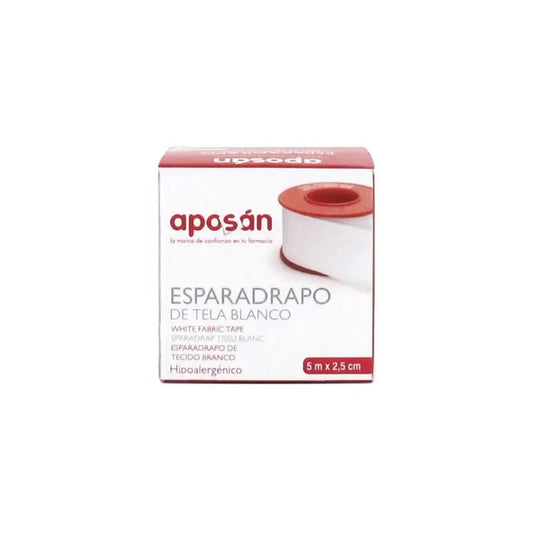 APOSAN Fabric Tape White , 5mx2,5cm
